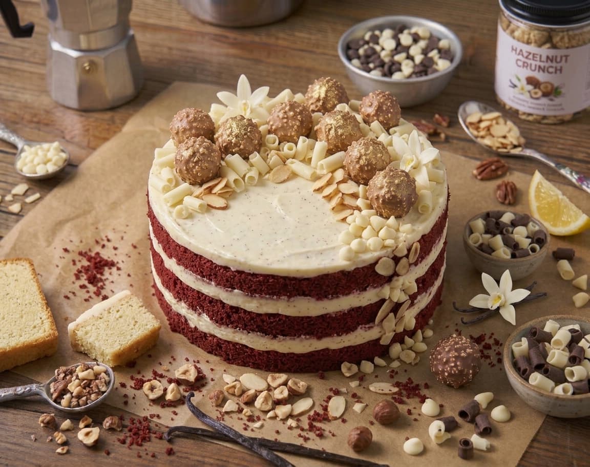 Red Velvet Ferrero Cake